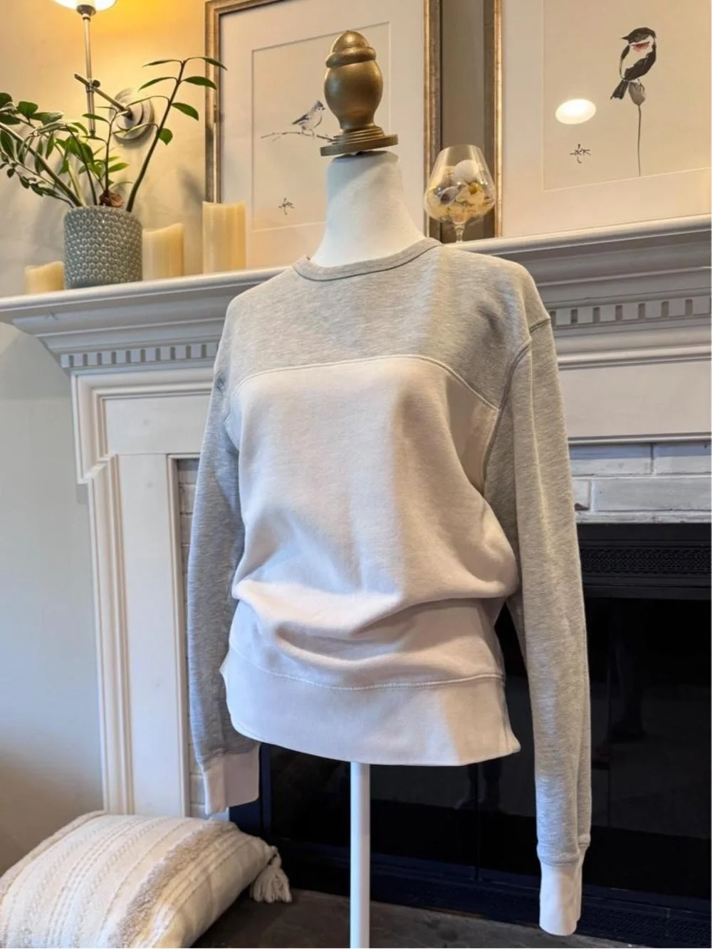 J.Crew Authentic Fleece Men’s M Colorblock Crewneck Sweatshirt